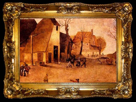 framed  Abel Grimmer The Winter, The Cattleslauthing, ta009-2
